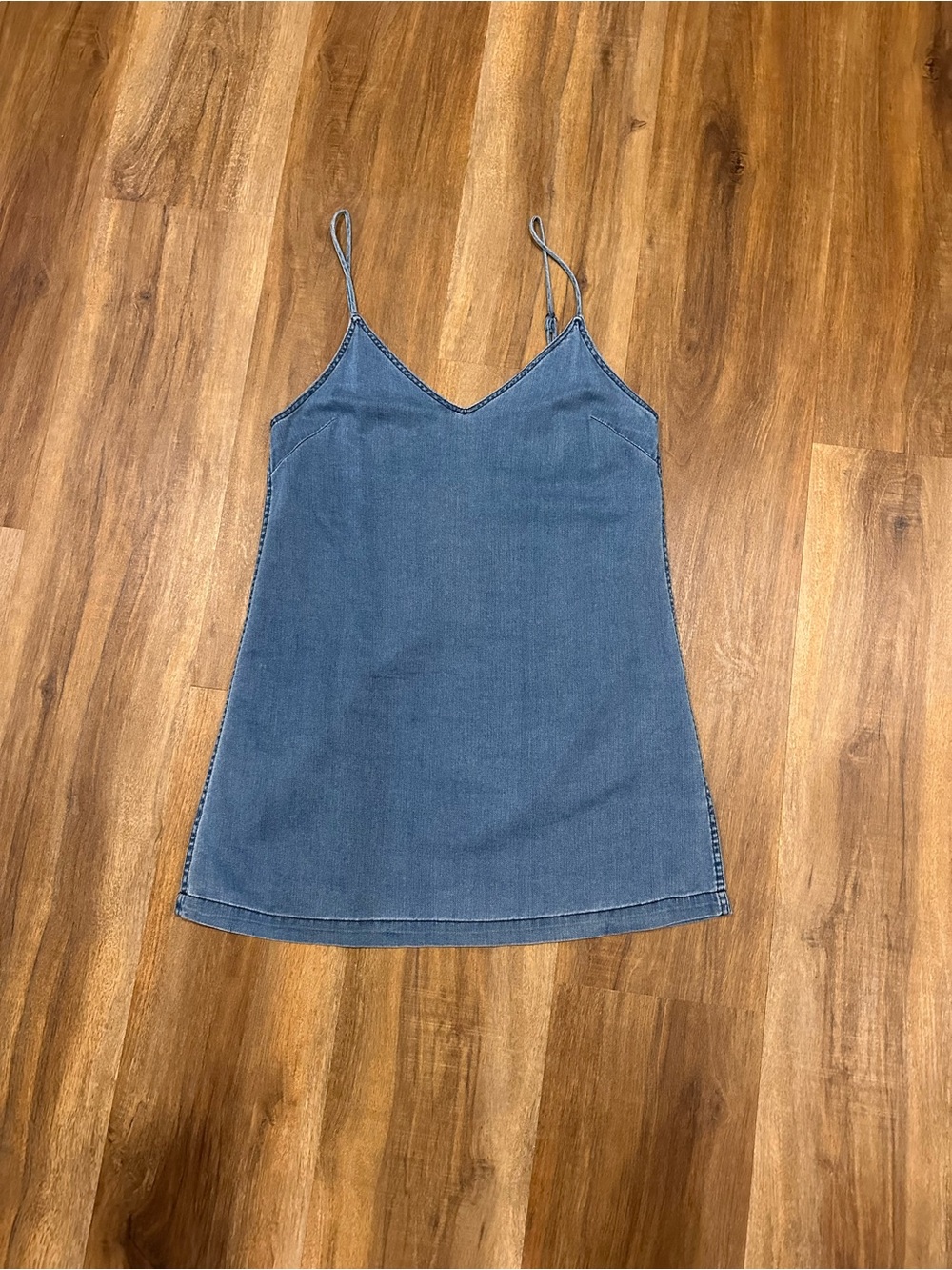 Wilfred Denim Slip Mini Dress - Blue
